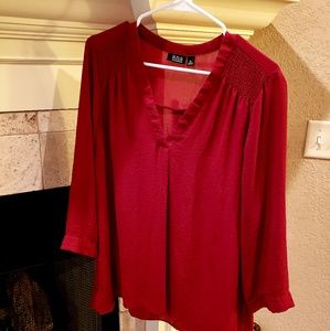 3/4 Sleeve Semi Sheer Blouse